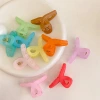 New Korean matte and frosted children's hair claws, a fresh and candy-colored shark claw for the back of a girl's head Specification image